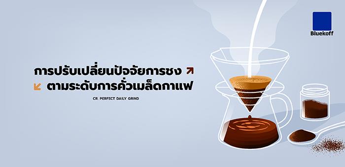 การปรับเปลี่ยนปัจจัยการชงตามระดับการคั่วเมล็ดกาแฟ